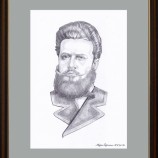 Портрет на Ботев.Рисунка с молив.