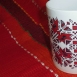 buy Чаша за топла напитка  и подложка с орнамент от българска шевица in Bazarino